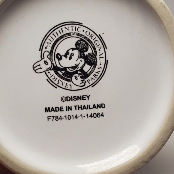 Disney Parks Mickey Mouse One Cup Of Magic Ceramic Coffee Mug Black White Floral - Picture 6 of 6